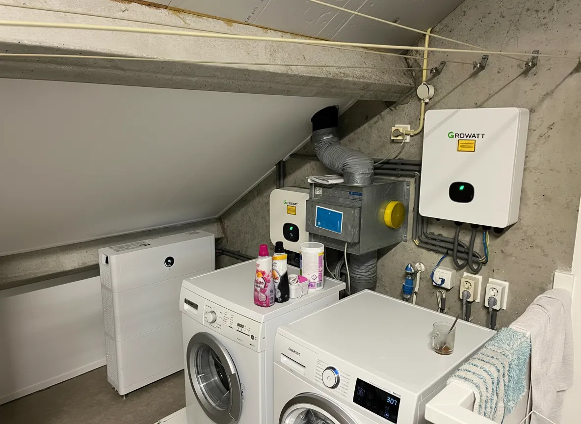 Growatt in wasruimte